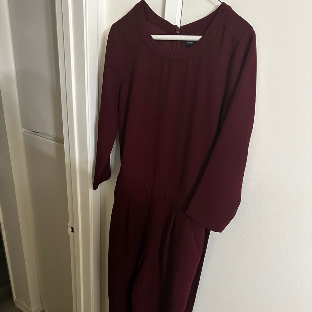 Madewell maroon jumpsuit